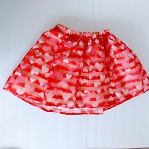 The Place Circle Skirt Pink Red Girls Size M 7/8